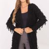 Black Cardigan in Cardigans For Women, Ponchos with Polyacrylic, Polyamide, Viscose and Wool
