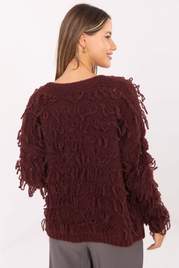 Red Cardigan in Cardigans For Women, Ponchos with Polyacrylic, Polyamide, Viscose and Wool