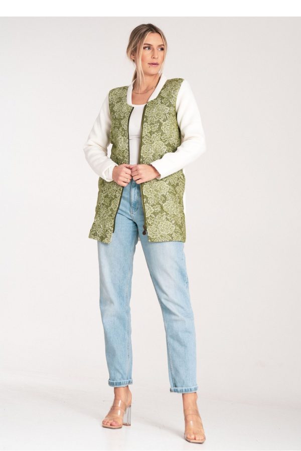 White Coat in Women`s Coats, Jackets with Polyester and Wool