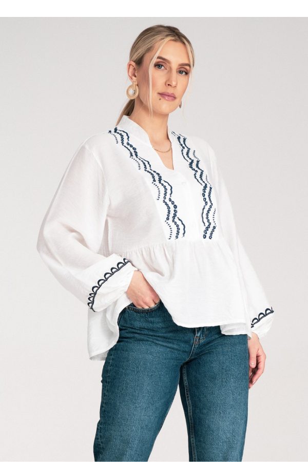 white Blouse model 217067 Figl