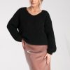 Black Jumper in Sweaters, Pullovers, Jumpers, Turtlenecks, Boleros, Shrugs with Acrylic, Spandex, Polyester and Wool