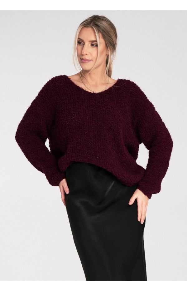 Red Jumper in Sweaters, Pullovers, Jumpers, Turtlenecks, Boleros, Shrugs with Acrylic, Spandex, Polyester and Wool