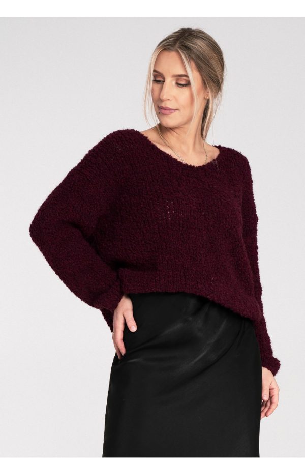 Red Jumper in Sweaters, Pullovers, Jumpers, Turtlenecks, Boleros, Shrugs with Acrylic, Spandex, Polyester and Wool