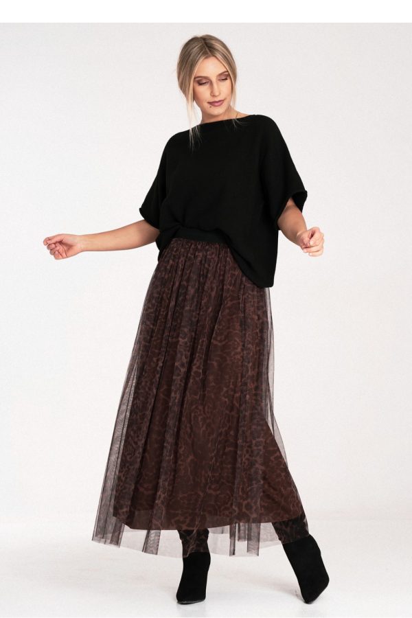Black Bat Style Blouse in Sweaters, Pullovers, Jumpers, Turtlenecks, Boleros, Shrugs with Acrylic, Viscose and Wool