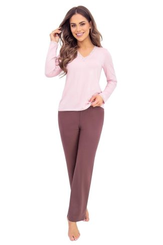 Pink Pyjama in Women`s Pyjamas, Sleepwear Sets with Spandex and Viscose