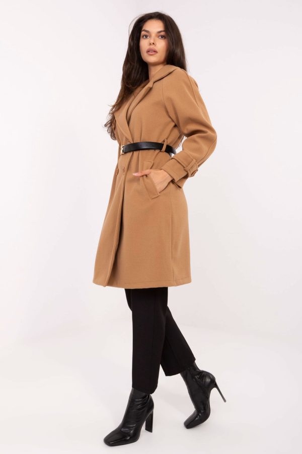 Brown Coat in Women`s Coats, Jackets with Polyester