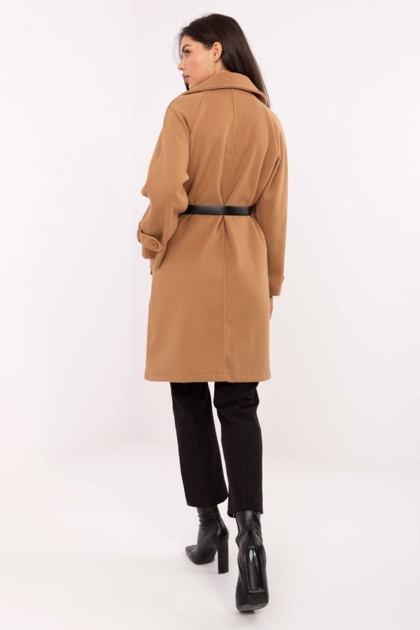 Brown Coat in Women`s Coats, Jackets with Polyester