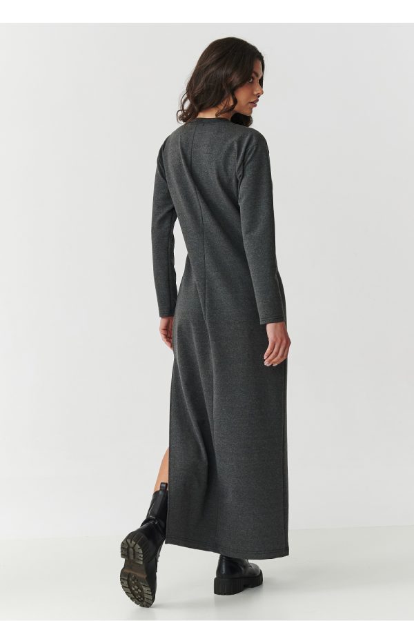 Grey Daydress in Day Dresses with Cotton and Spandex