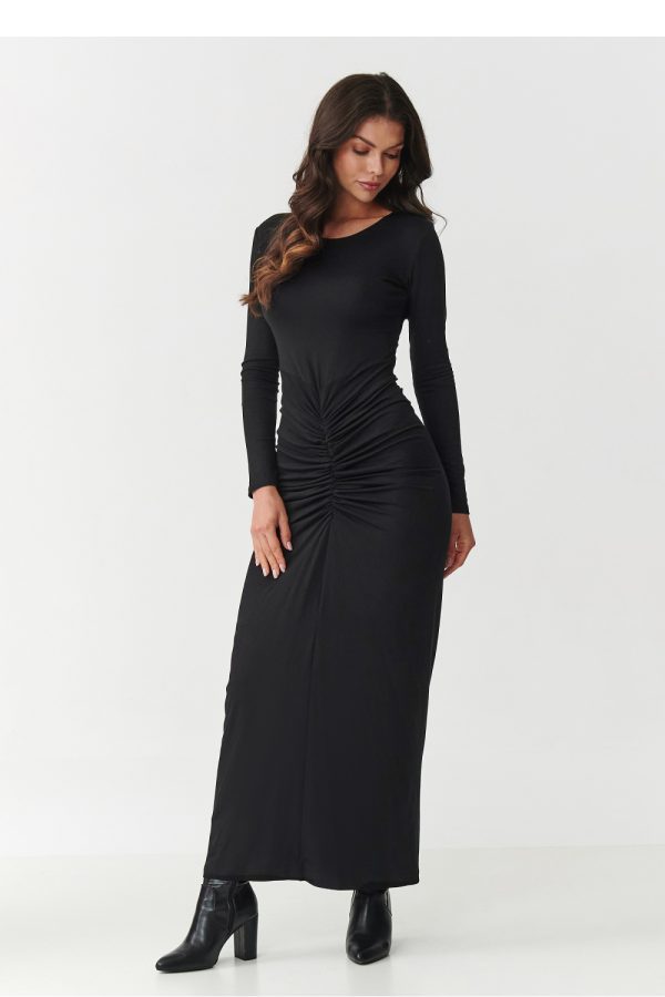 Black Daydress in Day Dresses with Spandex and Viscose