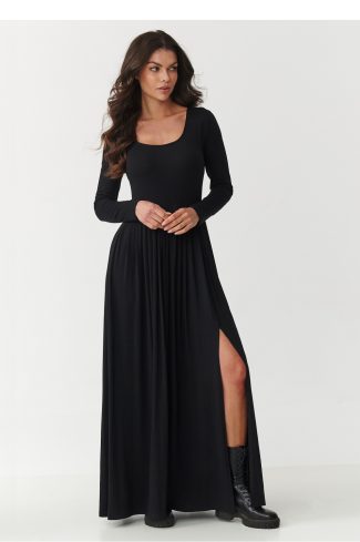 1090703.jpg Black Daydress in Day Dresses with Spandex and Viscose