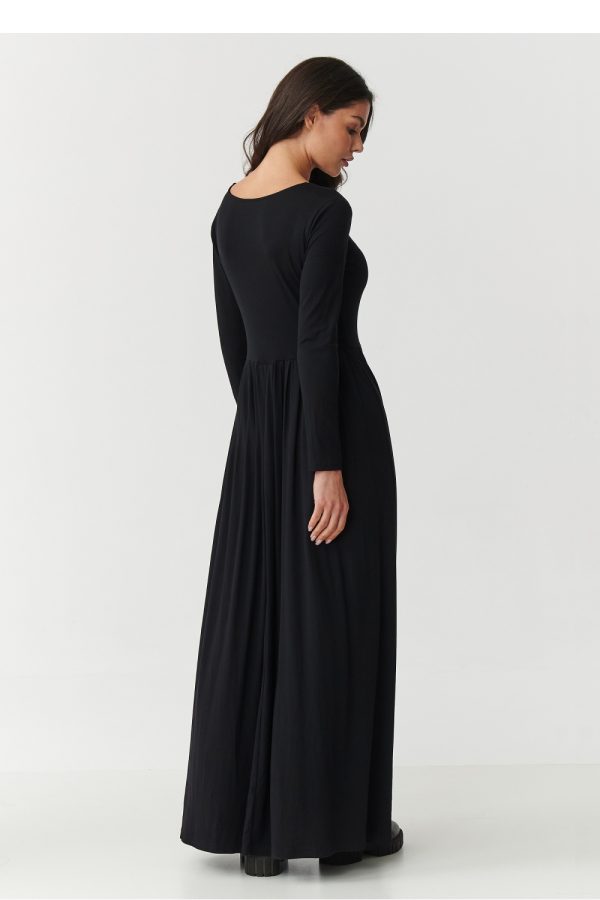 Black Daydress in Day Dresses with Spandex and Viscose