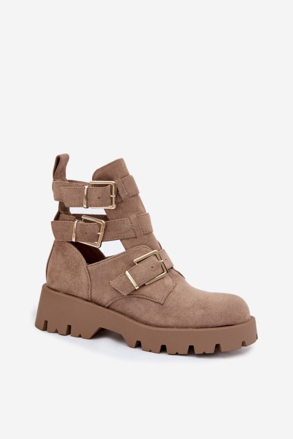 beige Boots model 217178 Step in style