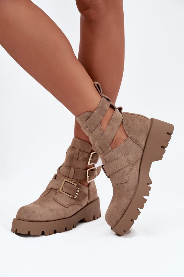 beige Boots model 217178 Step in style