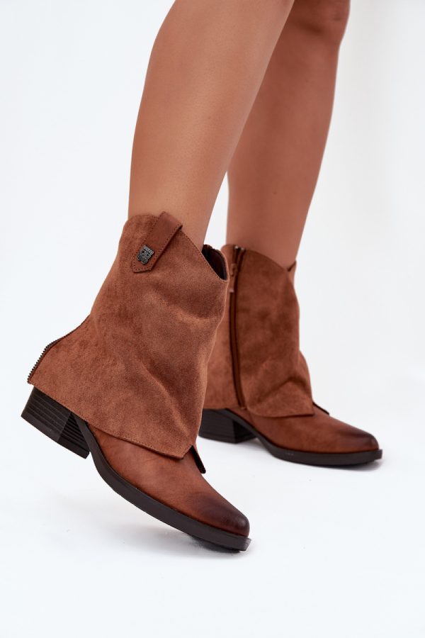 brown Heel boots model 217193 Step in style