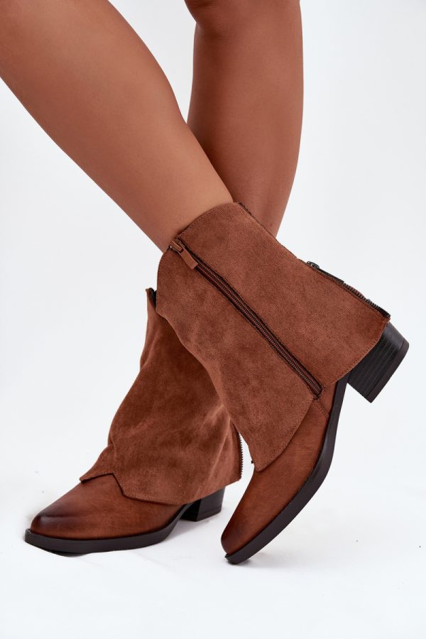 brown Heel boots model 217193 Step in style