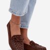 Brown Mocassin in Moccasins, Loafers with Fabric, Footbed, Upper Height and Sole Height