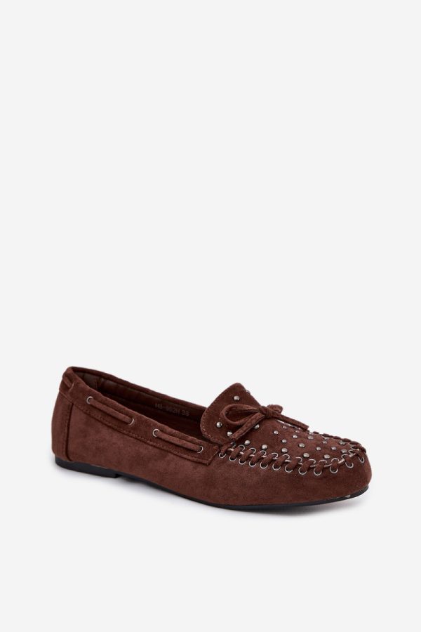 Brown Mocassin in Moccasins, Loafers with Fabric, Footbed, Upper Height and Sole Height