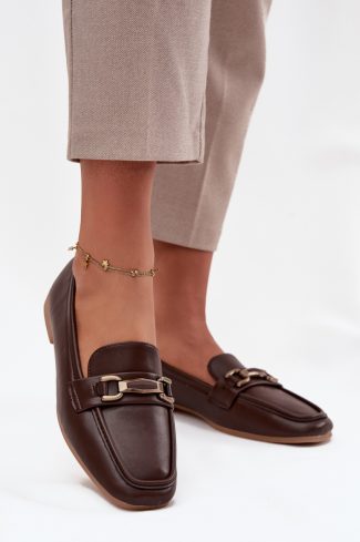 Brown Loafers in Moccasins, Loafers with Fabric, Footbed, Upper Height and Heel Height