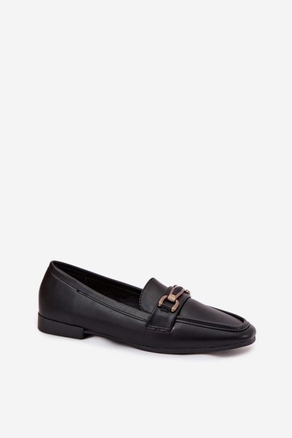 Black Loafers in Moccasins, Loafers with Fabric, Footbed, Upper Height and Heel Height