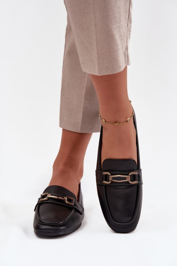 Black Loafers in Moccasins, Loafers with Fabric, Footbed, Upper Height and Heel Height