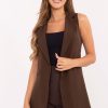 1090908 Brown Gilet in Jackets, Vests For Women with Spandex and Polyester
