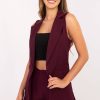 1090911 Red Gilet in Jackets, Vests For Women with Spandex and Polyester