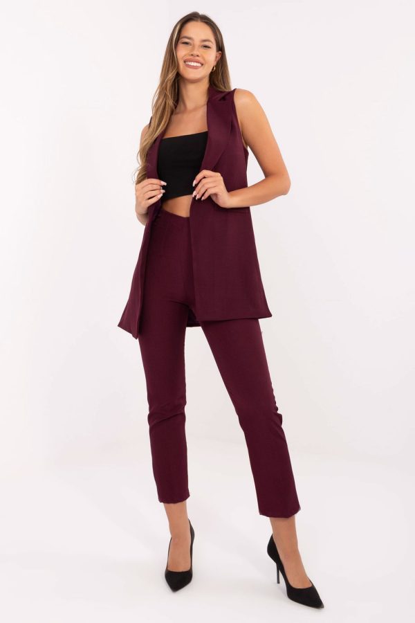 Red Gilet in Jackets, Vests For Women with Spandex and Polyester