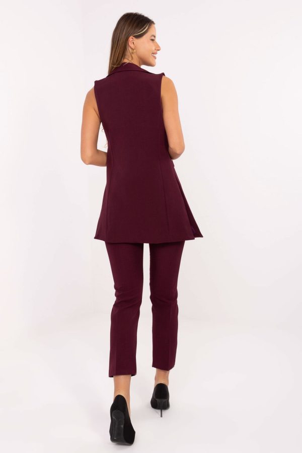 Red Gilet in Jackets, Vests For Women with Spandex and Polyester
