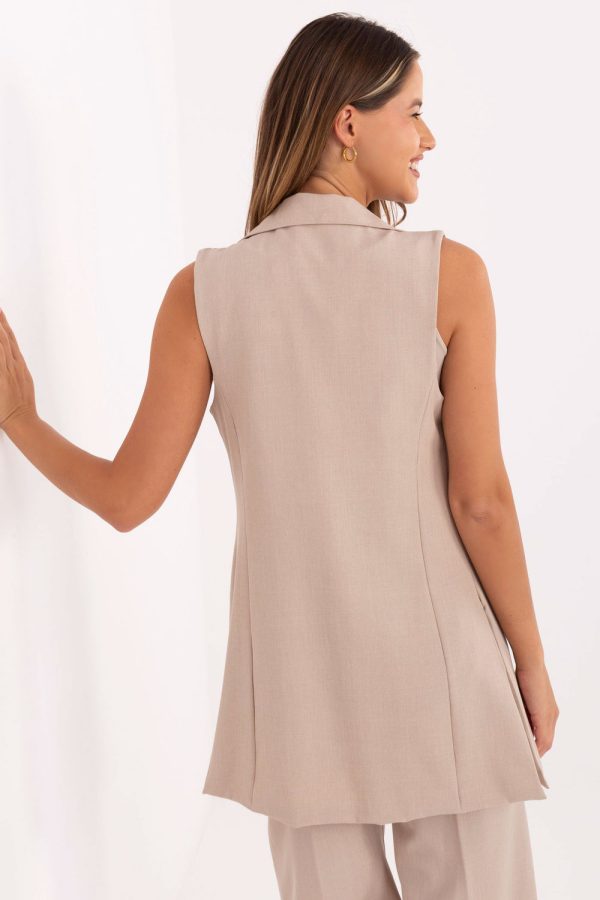 beige Gilet model 217234 Rue Paris