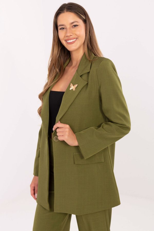 Green Jacket in Jackets, Vests For Women with Spandex and Polyester