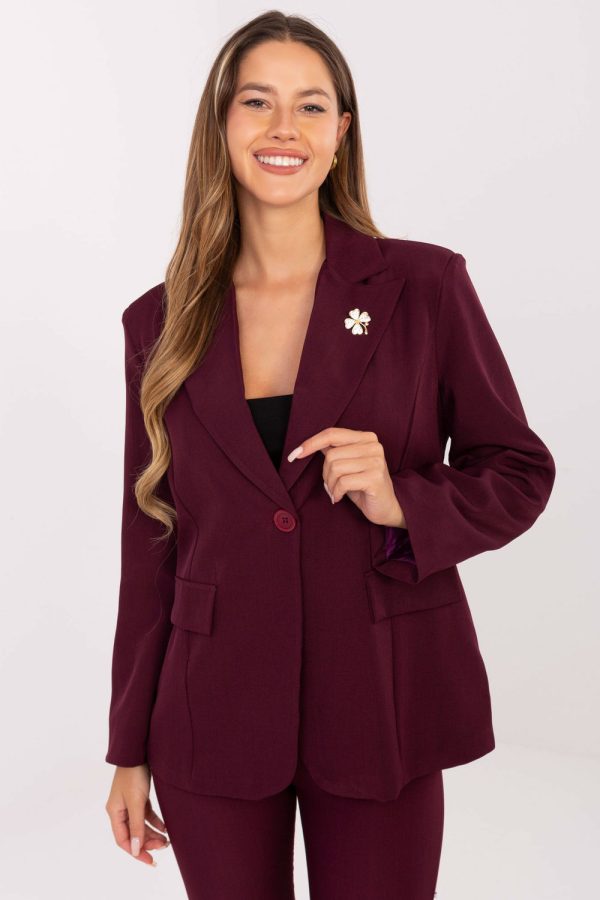 Red Jacket in Jackets, Vests For Women with Spandex and Polyester