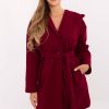 Red Coat in Women`s Coats, Jackets with Polyester
