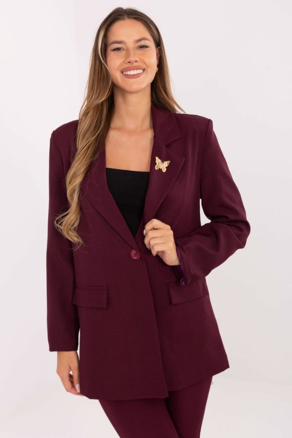 Red Jacket in Jackets, Vests For Women with Spandex and Polyester
