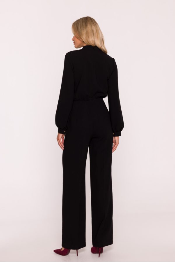 Black Suit in Playsuits For Women with Spandex, Polyester and Viscose