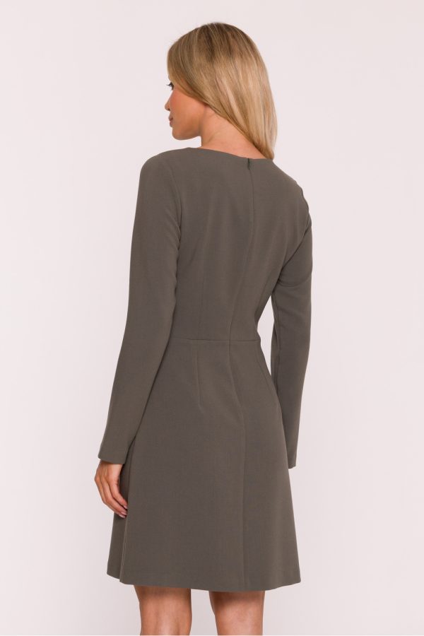 Green Daydress in Day Dresses with Spandex, Polyester and Viscose