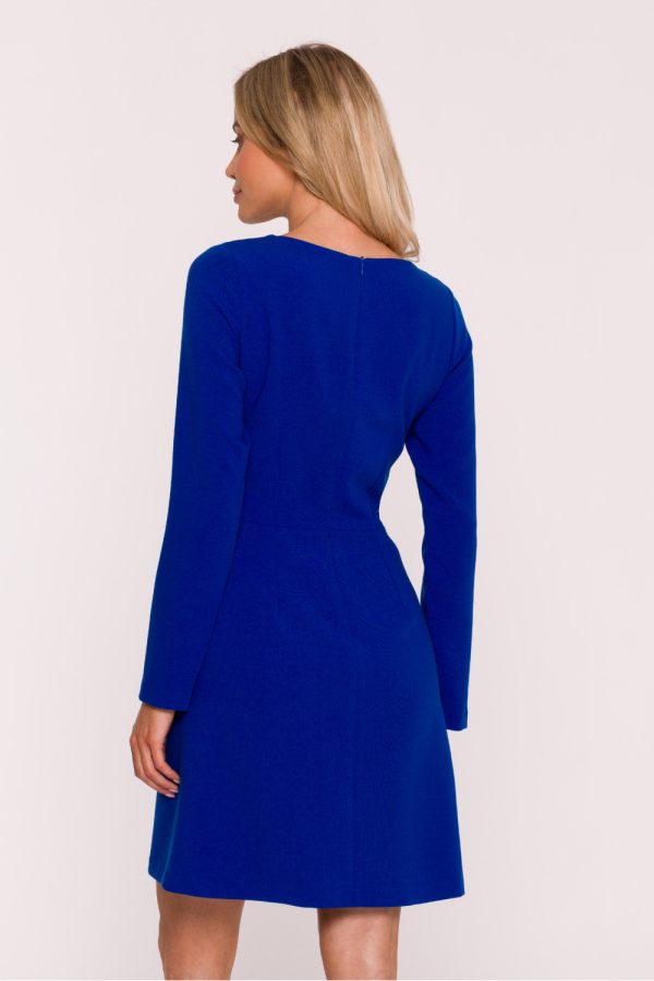 Blue Daydress in Day Dresses with Spandex, Polyester and Viscose