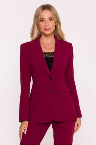 Red Jacket in Jackets, Vests For Women with Spandex, Polyester and Viscose