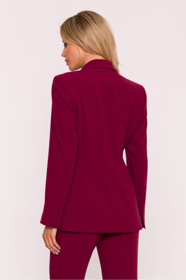 Red Jacket in Jackets, Vests For Women with Spandex, Polyester and Viscose