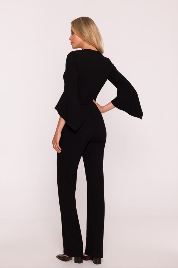 Black Suit in Playsuits For Women with Spandex, Polyester and Viscose