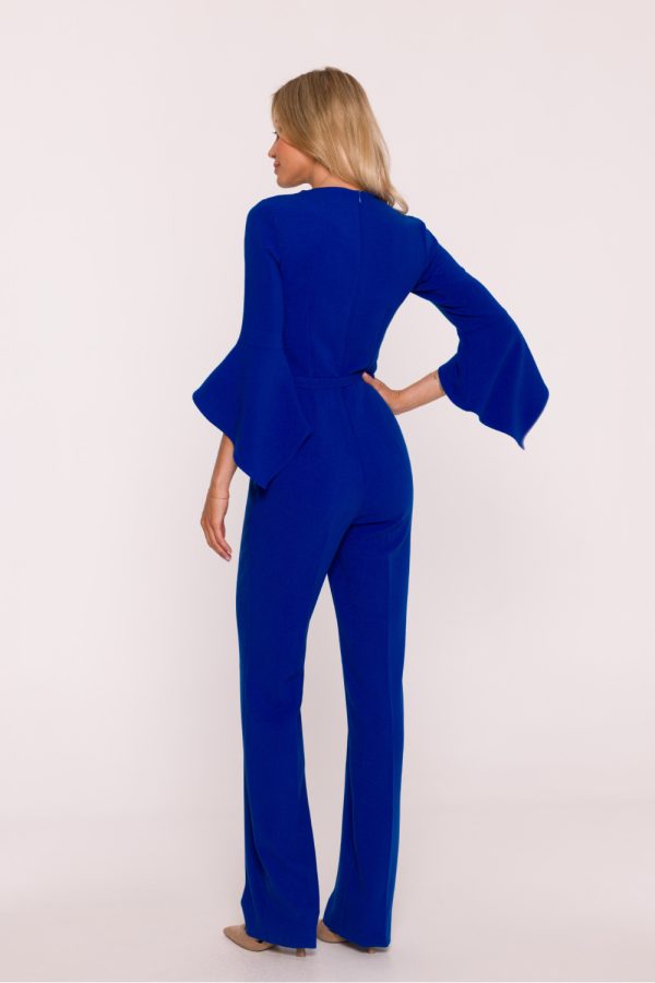 Blue Suit in Playsuits For Women with Spandex, Polyester and Viscose
