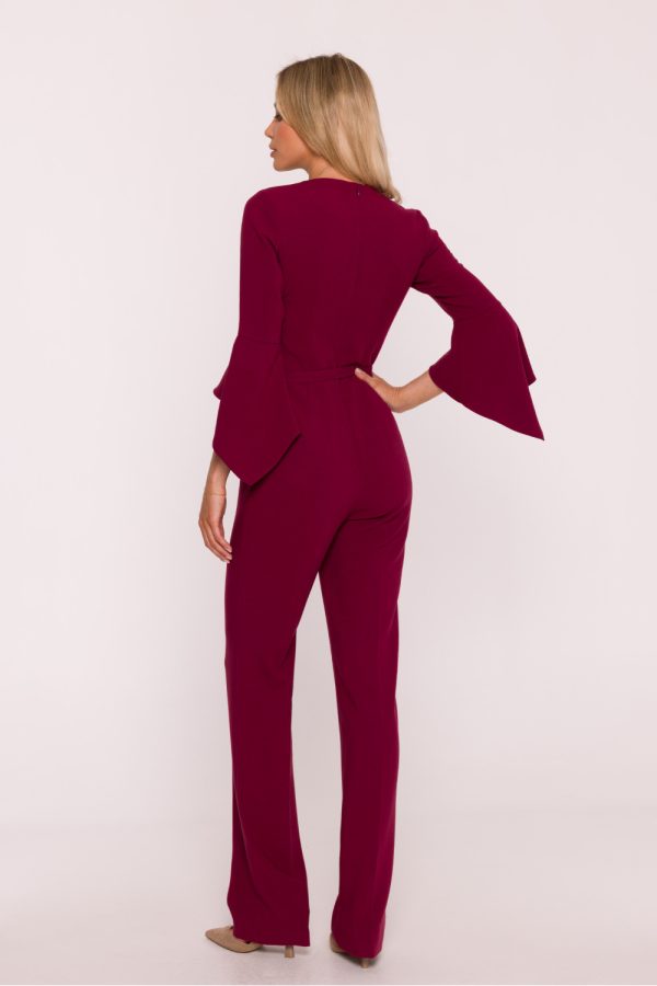 Red Suit in Playsuits For Women with Spandex, Polyester and Viscose