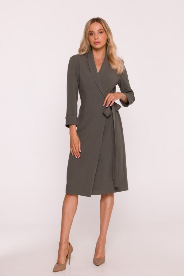 Green Daydress in Day Dresses with Spandex, Polyester and Viscose