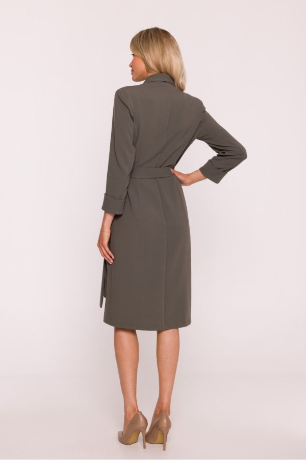 Green Daydress in Day Dresses with Spandex, Polyester and Viscose