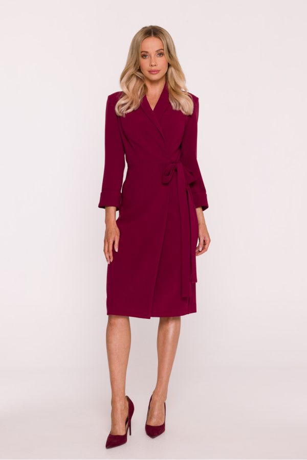 Red Daydress in Day Dresses with Spandex, Polyester and Viscose