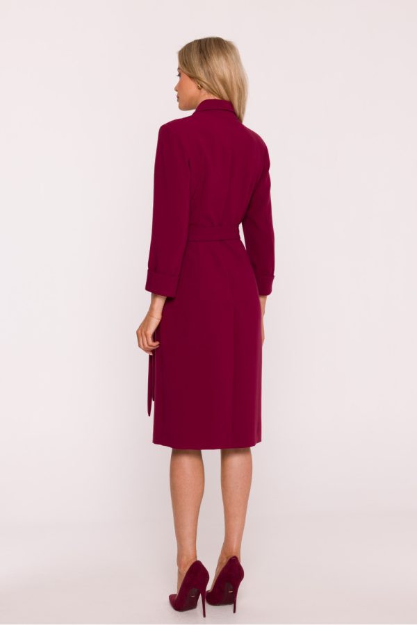 Red Daydress in Day Dresses with Spandex, Polyester and Viscose