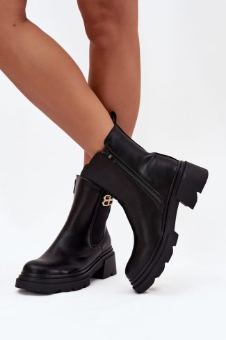 Black Jodhpur Boot in Women`s Ankle Boots & Booties with Fabric, Warmers, Footbed, Upper Height, Heel Height and Platform Height