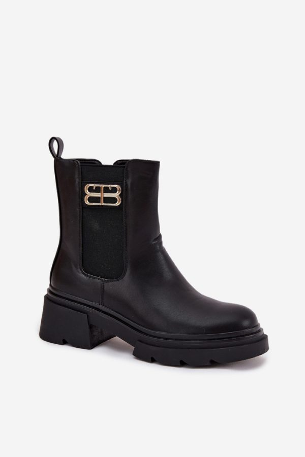 Black Jodhpur Boot in Women`s Ankle Boots & Booties with Fabric, Warmers, Footbed, Upper Height, Heel Height and Platform Height