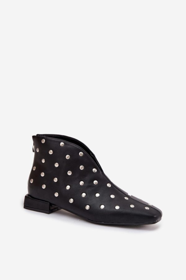 Black Boots in Women`s Ankle Boots & Booties with Fabric, Footbed, Upper Height and Heel Height