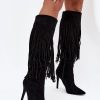 1091752.jpg Black Heel Boots in Over The Knee High Boots, Thigh High Boots with Fabric, Footbed, Upper Height and Heel Height