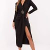 Black Evening Dress in Evening Dresses with Polyester and Viscose